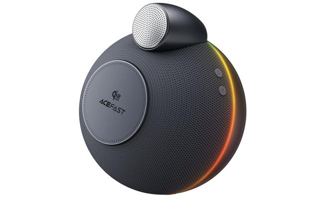 ACEFAST K10 Speaker with Two wireless charging 25W & 3W, 25W Speaker Peak Power, BT v5.4, TWS Connection, up to 10 hours  - Black